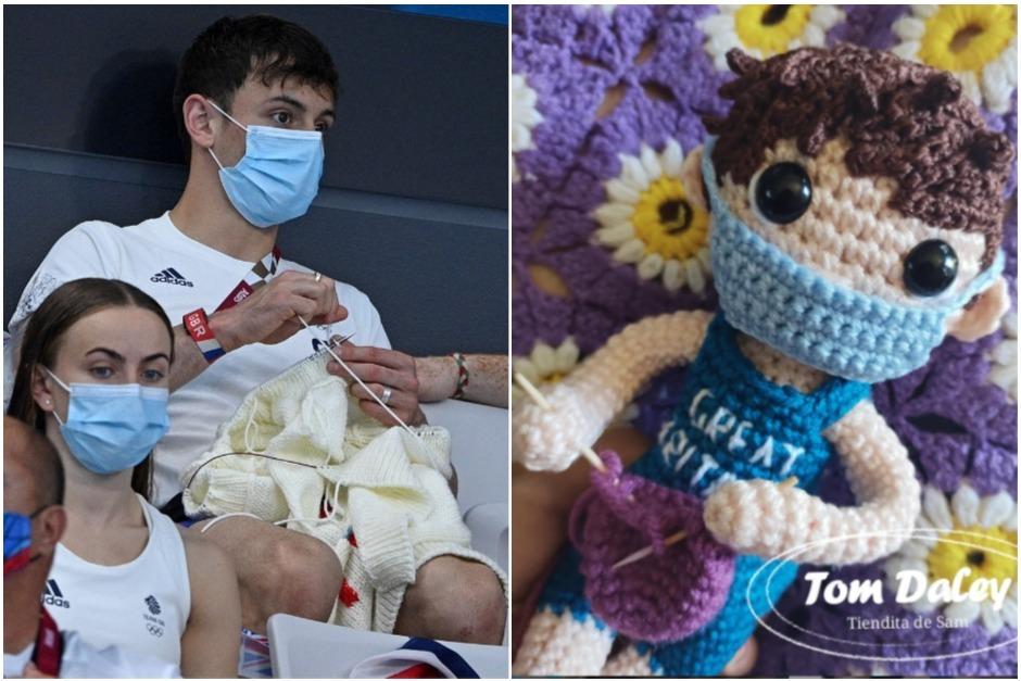 El clavadista británico no dejó de mostrar su admiración por el homenaje realizado. (Foto: AFP e Instagram)