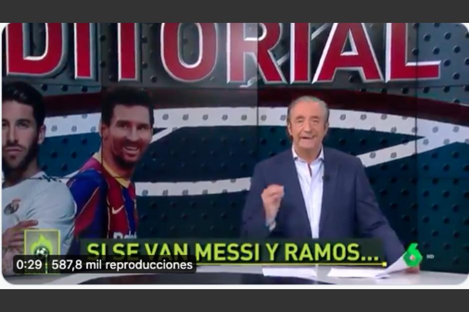 Pedrerol causa sensaci&oacute;n en Twitter. (Foto: Captura de pantalla)