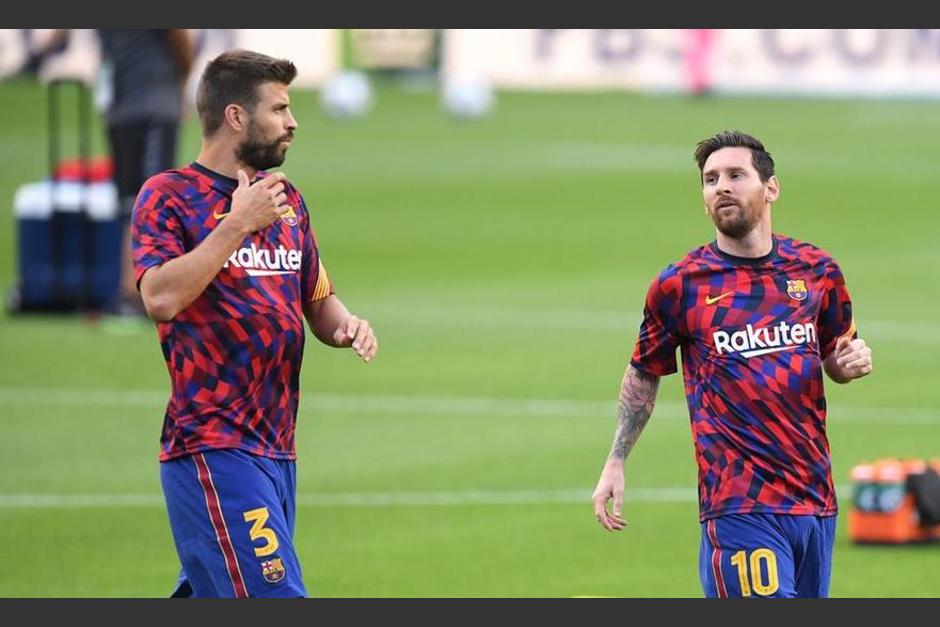 Gerard Piqué se despidió con un emotivo mensaje de Messi. (Foto: FCBN)