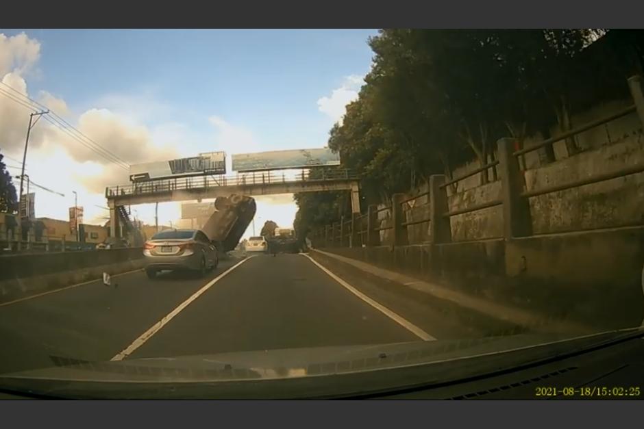 El suceso se produjo a inmediaciones de Fraijanes la tarde del 18 de agosto de 2021. (Captura Video)