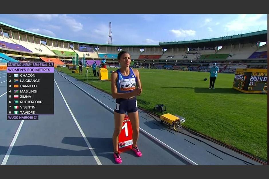 La velocista nacional tuvo una gran participaci&oacute;n en el Mundial de Atletismo en Kenia. (Captura video)