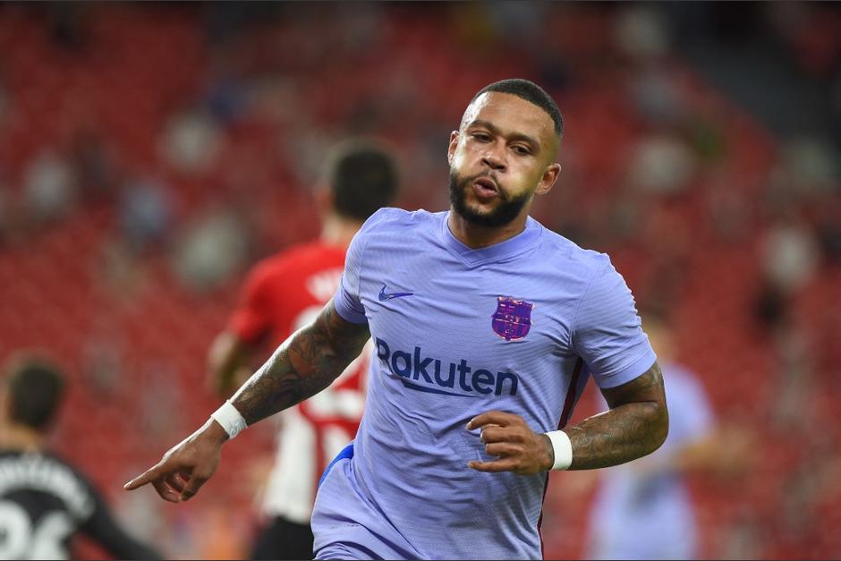 Memphis Depay anot&oacute; el gol del empate. (Foto: AFP)&nbsp;