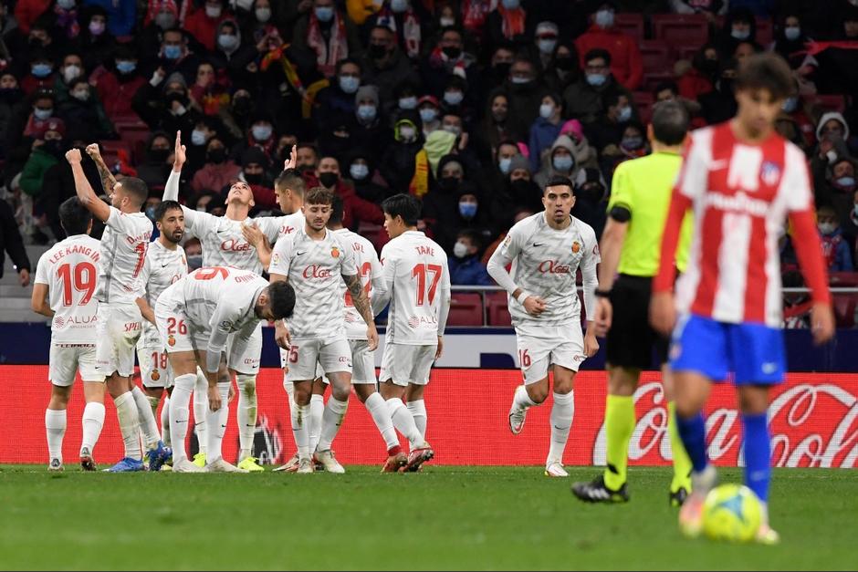 El Atl&eacute;tico de Madrid finaliz&oacute; derrotado frente al Mallorca en los &uacute;ltimos minutos. (Foto: AFP)