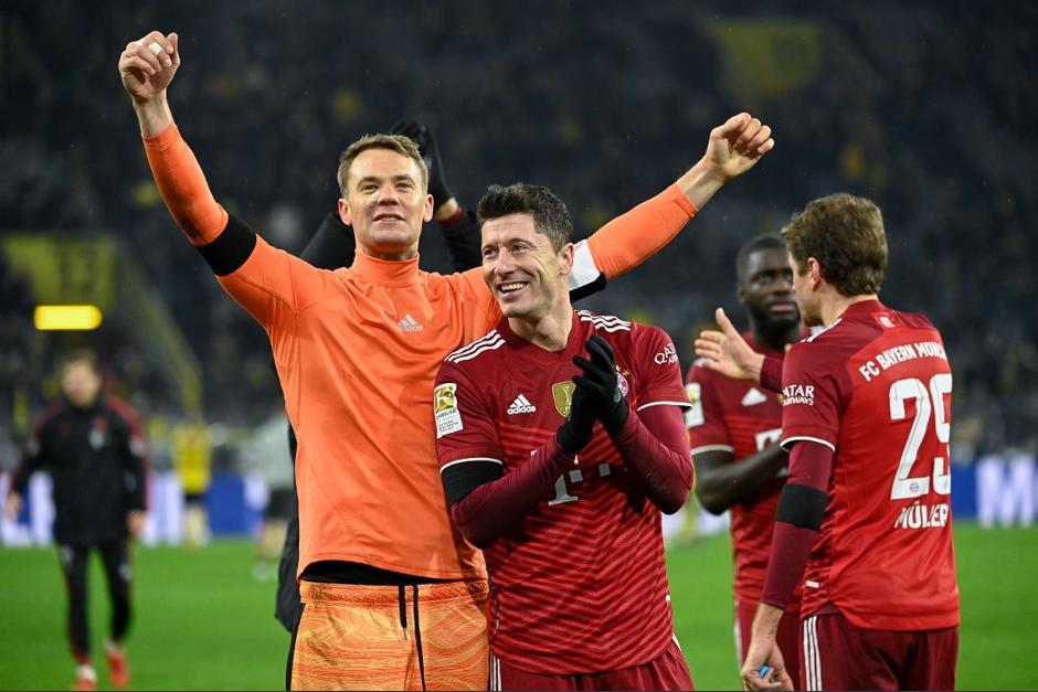 El Bayern München logra la victoria de visita frente al Borussia Dortmund. (Foto: AFP)