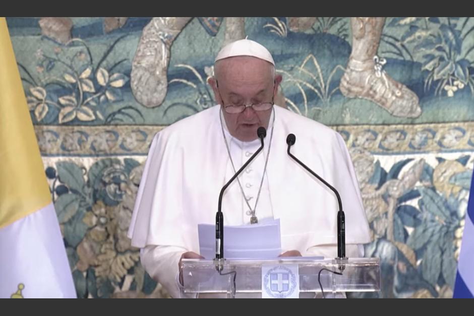 En su discurso, el Sumo Pontífice advirtió de un retroceso en la democracia. (Foto: captura de pantalla)