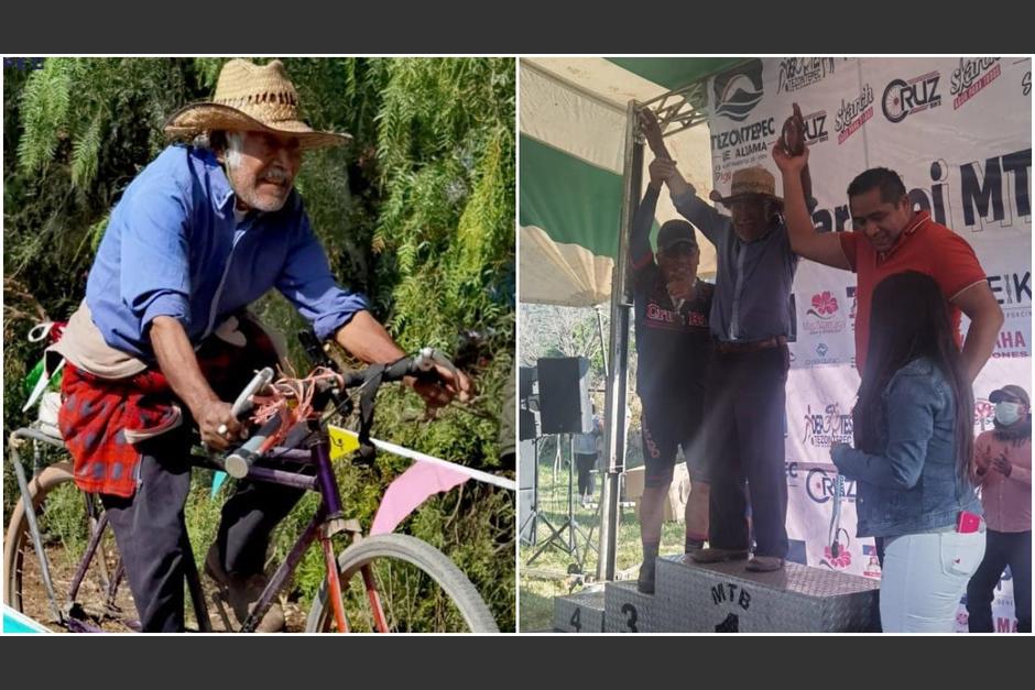El abuelito de 86 años se ganó la admiración y respeto de muchas personas. (Foto:&nbsp;Facebook/Cruz Bike)
