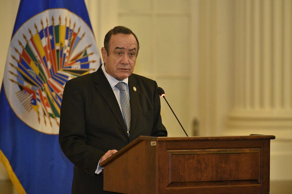 El presidente Alejandro Giammattei&nbsp;disert&oacute; ante el Consejo Permanente de la OEA en Washington. (Foto: Presidencia)