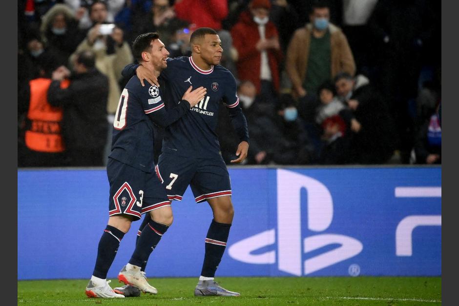 Messi y Mbappé marcaron dos goles cada uno la victoria ante el Brujas por la Champions League. (Foto: AFP)