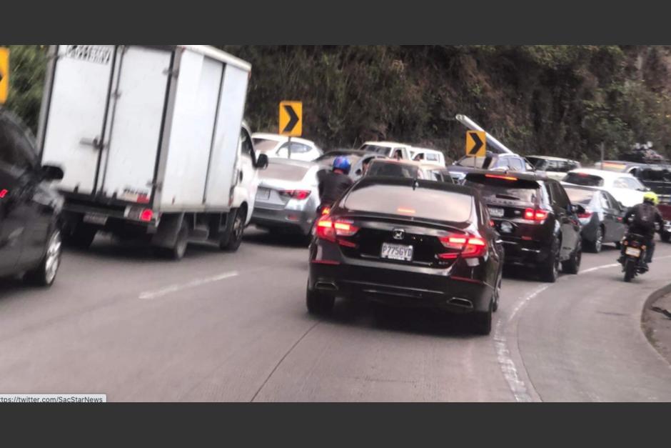 El tr&aacute;fico en la ruta Interamericana es lento. (Foto: cortes&iacute;a)&nbsp;