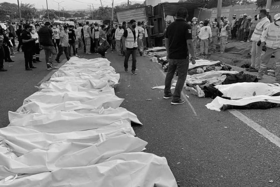 Más de 50 migrantes fallecieron, la mayoría guatemaltecos, en un accidente de tránsito el 9 de diciembre en Tuxtla, México. (Foto: Archivo/Soy502)
