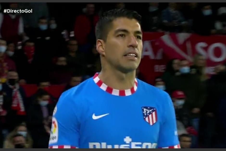 El delantero uruguayo no pudo contribuir con su equipo que perdi&oacute; ante el Sevilla. (Foto: Captura Video)