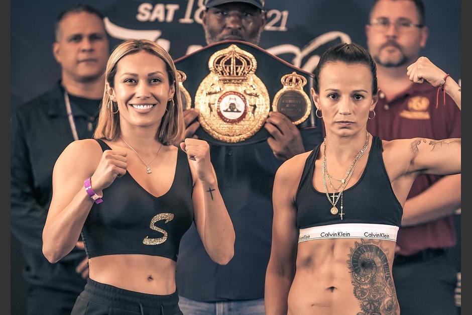 Mar&iacute;a Micheo se midi&oacute; ante la mexicana Seniesa Estrada la noche del 18 de diciembre. (Foto: Golden Boy Boxing)