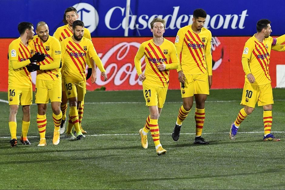 El partido terminó sufrido para el Barcelona. (Foto: AFP)&nbsp;