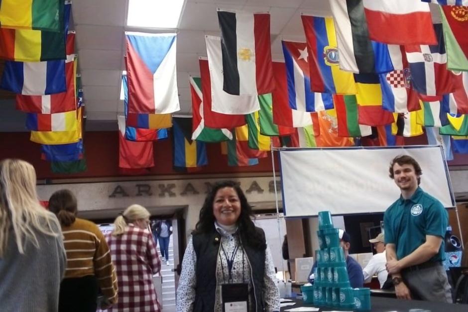 Yasmin Orozco, becaria Fulbright TEA 2019, durante su experiencia en EE. UU. en febrero, 2020. (Foto: Embajada EEUU)&nbsp;