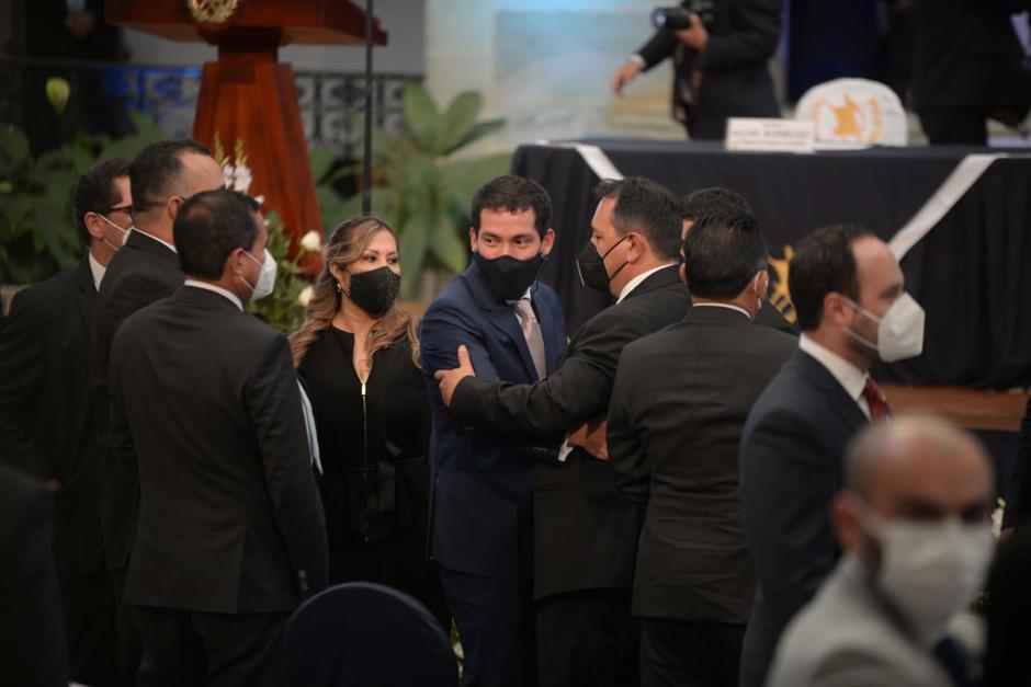 Miguel Martínez, exdirector del Centro de Gobierno, acudió a la entrega el primer informe de Gobierno de Alejandro Giammattei. (Foto: Wilder López/Soy502)