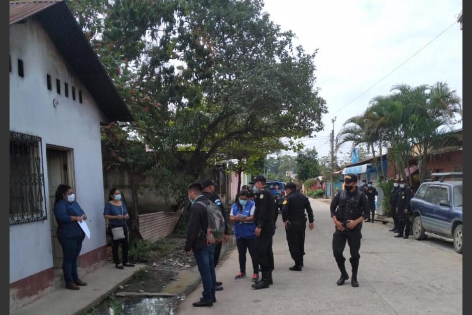 Según la PDH, 64 agentes de la PNC participaron en el desalojo. (Foto: PDH)