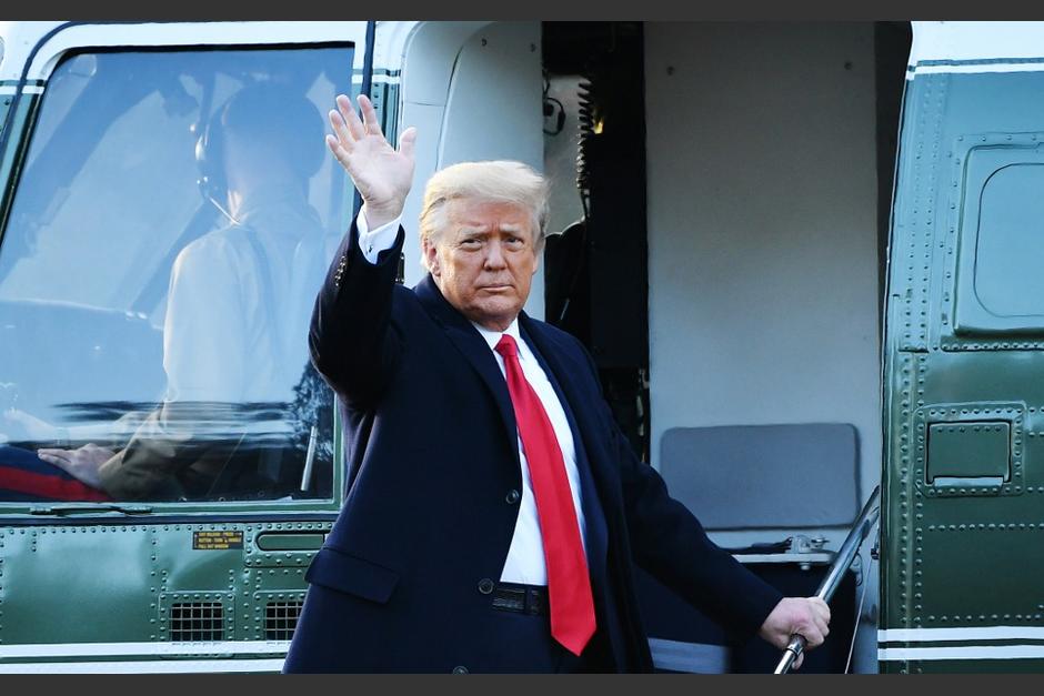 El presidente saliente de Estados Unidos, Donald Trump llegaron a la base Andrews para vivir en una casa federal. (Foto: AFP)&nbsp;