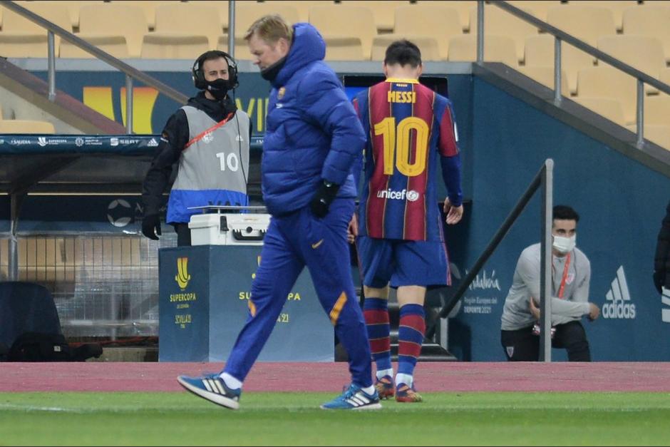 El director técnico del Barcelona no pudo llevar su primer trofeo a las vitrinas del Barcelona. (Foto: AFP)