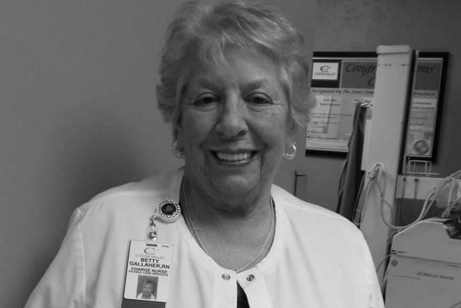 Betty Grier Gallaher quiso apoyar a los afectados por Covid-19 hasta el final. (Foto: Redes Sociales)