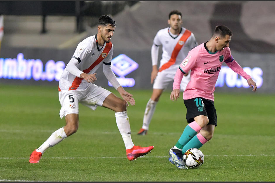 Lionel Messi fue pieza clave para lograr la clasificación del Barcelona a cuartos de final de la Copa del Rey. (Foto: Rayo Vallecano)