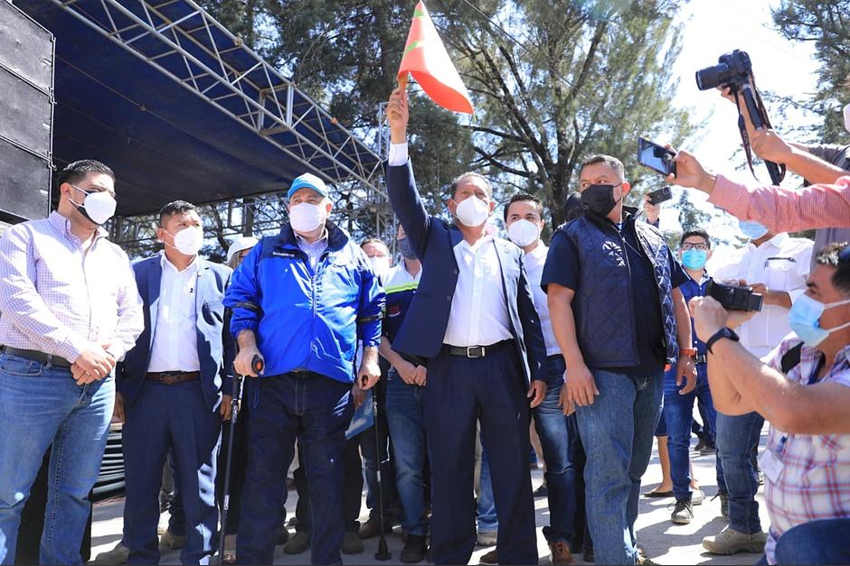 El incidente se registró durante una actividad en la que participó el presidente Alejandro Giammattei. (Foto: Gobierno de Guatemala)