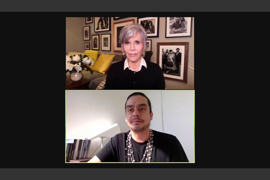Jane Fonda y Jayro Bustamante hablan sobre las nominaciones de "La Llorona". (Foto: captura de video)