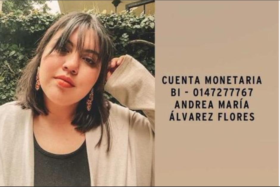 Amigos y familiares de Andrea Mar&iacute;a buscan apoyo para iniciar una etapa complicada. (Foto: Afiche)