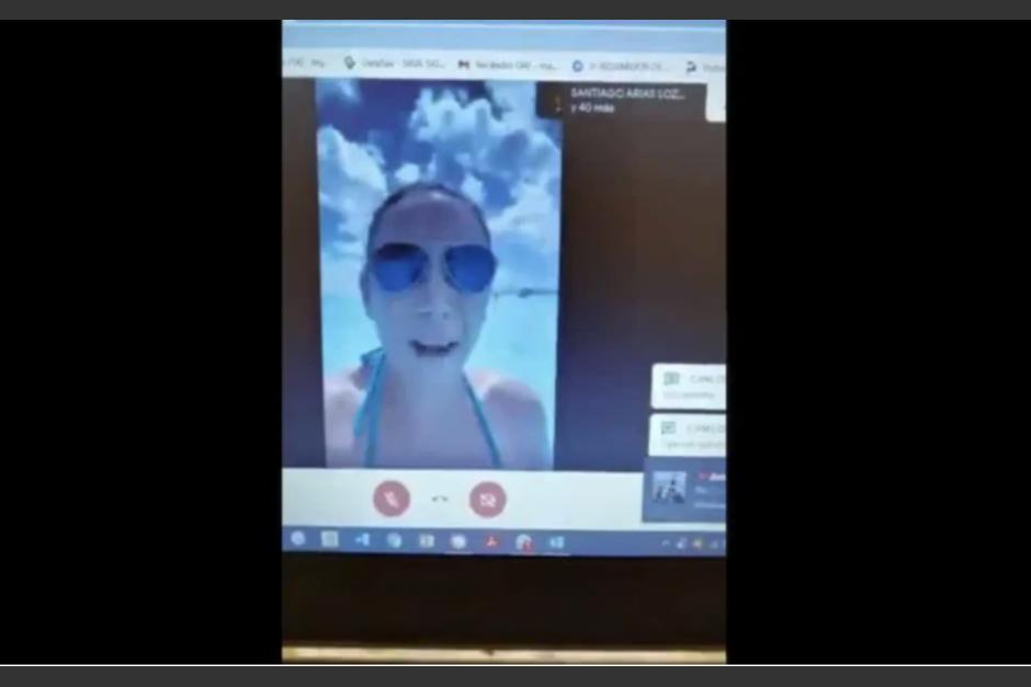 La joven se justificó diciendo que le encanta la pesca deportiva. (Foto: Captura de pantalla)