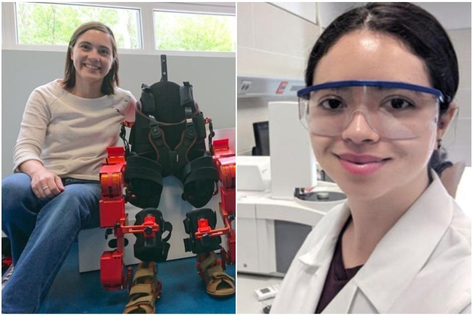 La científicas Marie André Destarac y Susana Arrechea fueron parte del grupo de guatemaltecas reconocidas este 18 de febrero. (Foto: Soy502)