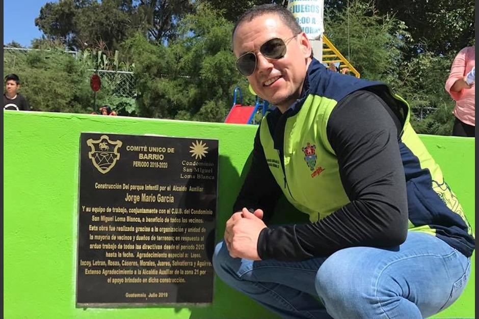 Jorge Mario García deja la alcaldía auxiliar de la zona 21. (Foto: Facebook/Jorge Mario García)