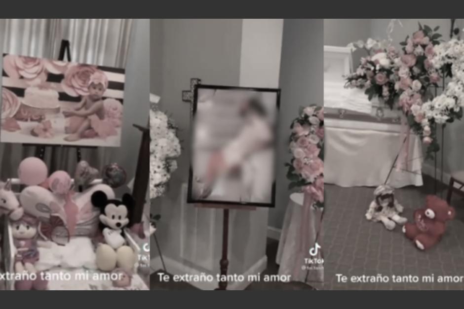 Una madre dio el último arrullo a su hija durante el funeral. (Foto: Captura de pantalla)