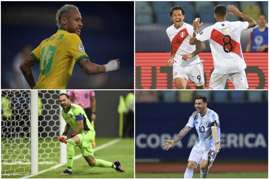 Cuatro equipos se disputan la gloria de la Copa América. (Fotos: AFP)