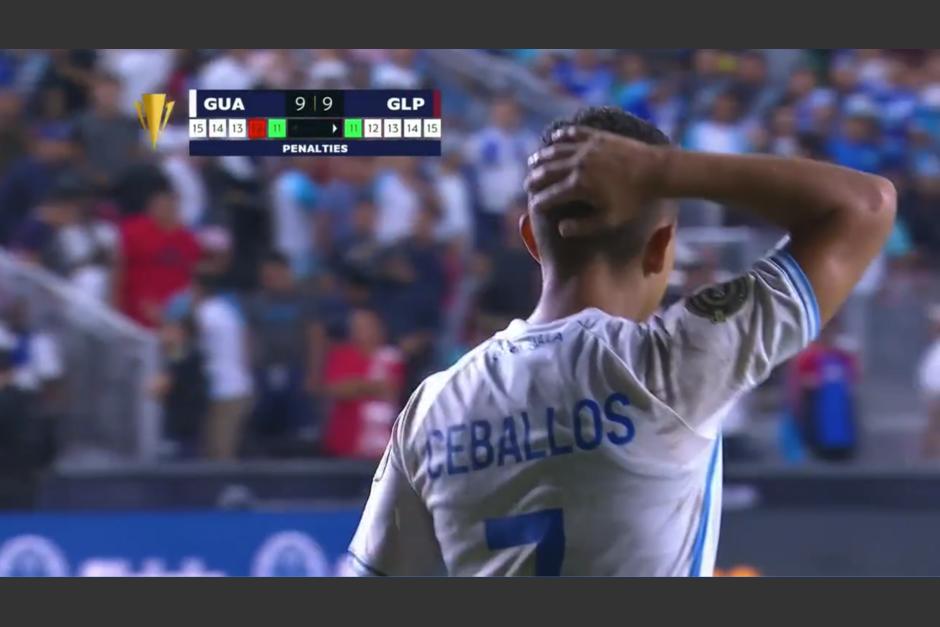 El delantero nacional asumió la responsabilidad tras fallar dos penales ante Guadalupe. (Captura Video)