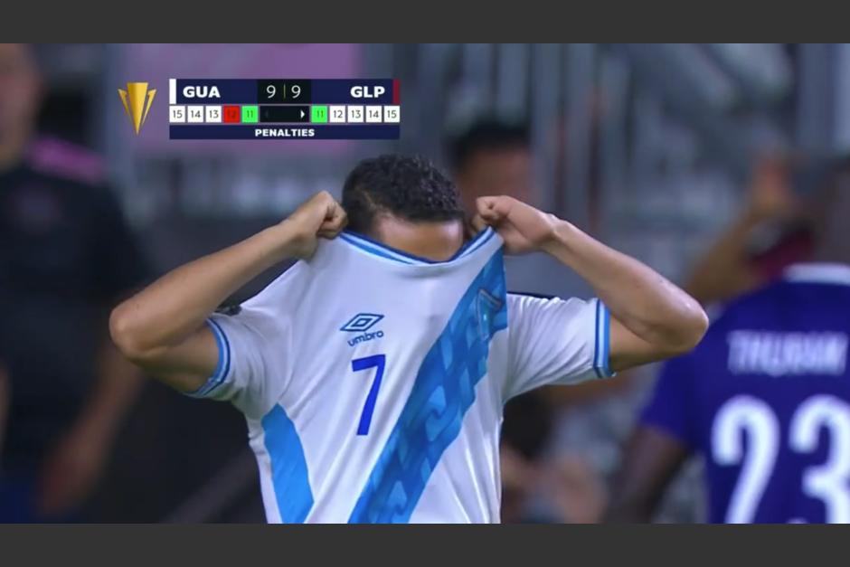 Marvin Ceballos err&oacute; dos penales frente a Guadalupe por la clasificaci&oacute;n a Copa Oro. (Captura Video)