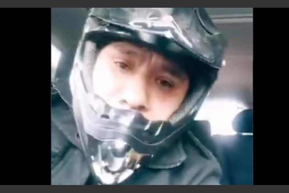 El rostro del asaltante qued&oacute; grabado en el video. (Foto: Captura de pantalla)