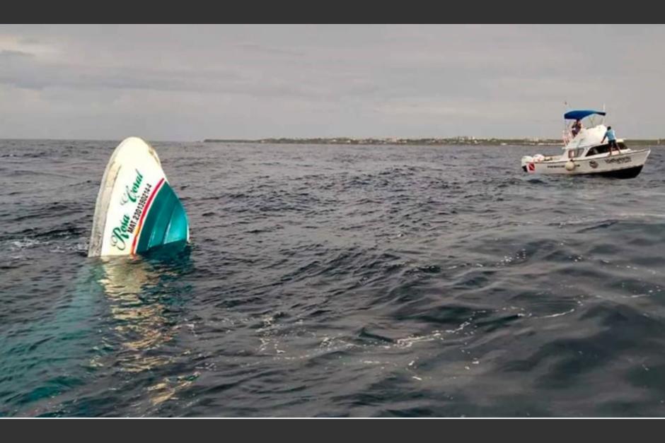 La embarcaci&oacute;n llevaba a unos turistas de Canc&uacute;n a Isla Mujeres. (Foto:&nbsp;@telediariomty)