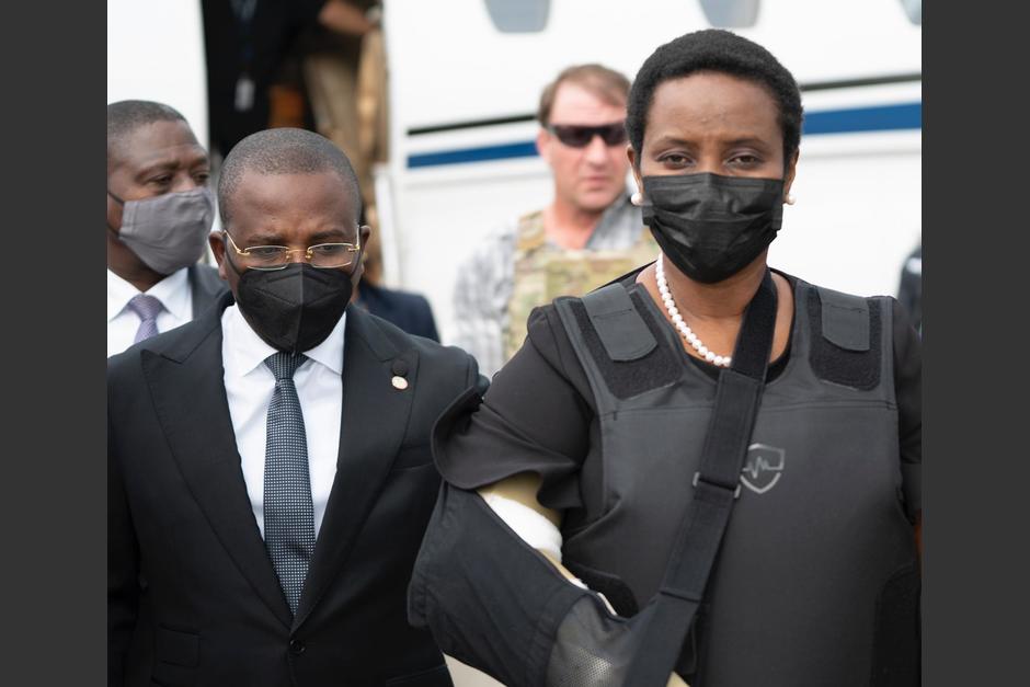 La primera dama de Haití regresó a su país. (Foto: Twitter de Frantz Exantus)