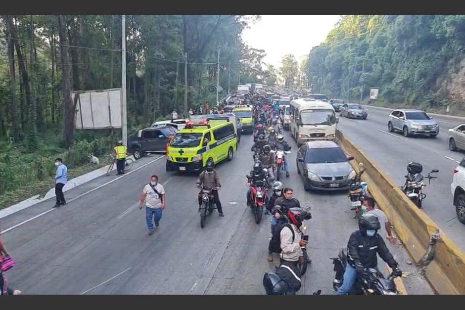 El percance genera complicaciones viales hacia la ruta al Pac&iacute;fico. (Captura Video)