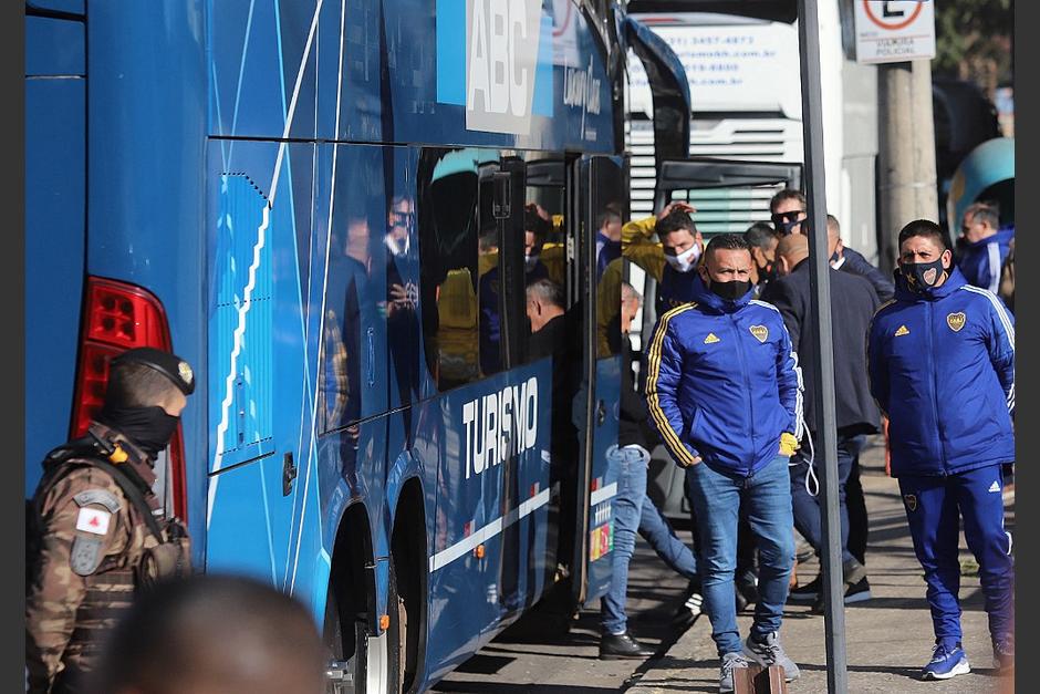 La delegaci&oacute;n de Boca Juniors termin&oacute; en una comisar&iacute;a tras la pelea que protagonizaron en Brasil durante la Copa Libertadores. (Foto: AFP)