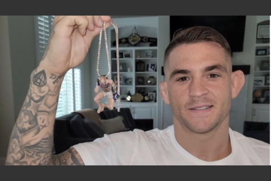 Dustin Poirier recibió un collar valorado en 100 mil dólares. (Foto: Instagram)