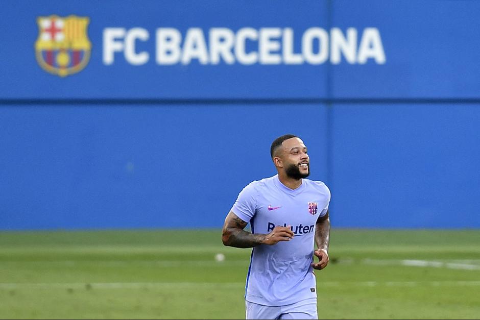 El delantero holand&eacute;s anot&oacute; en su primer partido como barcelonista. (Foto: AFP)&nbsp;