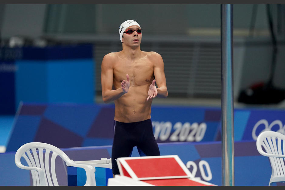 Luis Carlos Martínez llevó a Guatemala a su su primera participación en natación en los Juegos Olímpicos. (Foto: COG)
