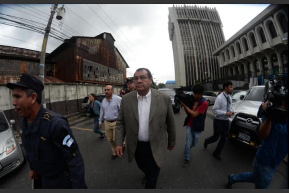 Jacobo Salán Sánchez en 2014 al salir de una audiencia del juicio donde fue declarado culpable. (Foto ilustrativa /archivo / Soy502)&nbsp;