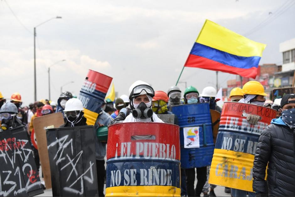 Nueva jornada de protestas se presentaron este miércoles 2 de junio en Colombia. (Foto: AFP)