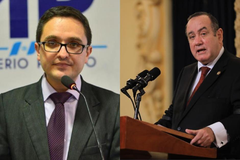 Giammattei criticó el trabajo de Sandoval durante una entrevista con un periodista extranjero. (Fotos: archivo/Soy502)&nbsp;