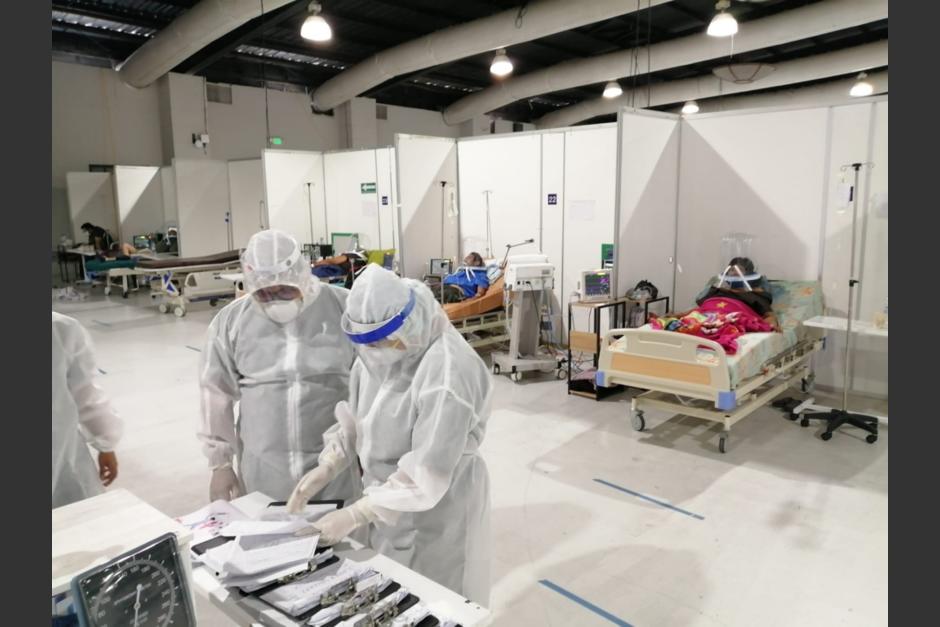 El hospital temporal del Parque de la Industria se construy&oacute; con donaciones que alcanzaron los Q6 millones. (Foto: Archivo/Soy502)