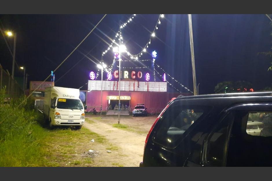 El incidente se produjo en el estacionamiento de un circo en San Miguel Petapa. (Foto: Soy Petapeño)