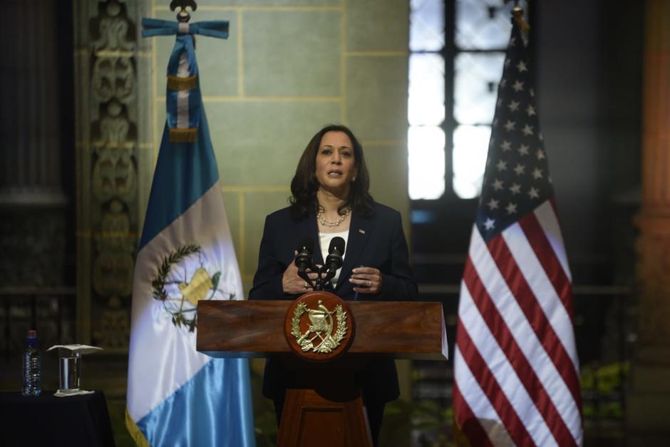La vicepresidenta de EE.UU., Kamala Harris, anunció la creación de una fuerza de tarea para combatir la corrupción. (Foto: Wilder López/Soy502)
