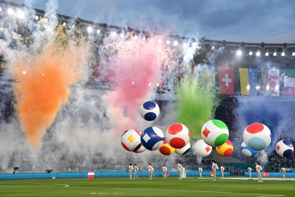 Ceremonia de apertura de la Eurocopa. (Foto: AFP)