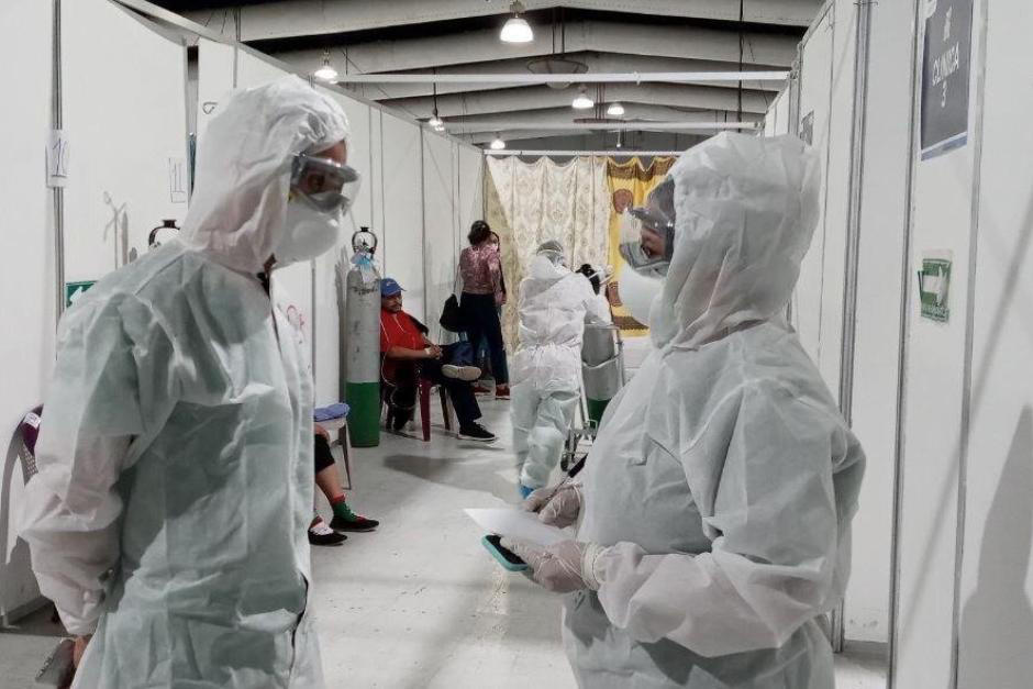 El Hospital Temporal del Parque de la Industria cuenta con 252 camas. Existe ocupación del 100%, dice la PDH (Foto: Procuraduría de los Derechos Humanos)&nbsp;